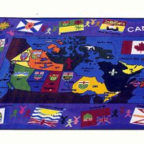 FLAGS OF CANADA RUG