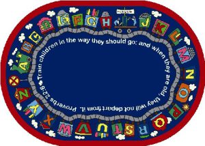 BIBLE TRAIN RUG