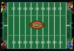 FOOTBALL FUN RUG