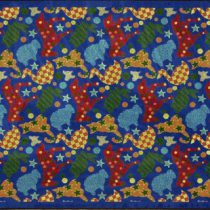 A baby rug with animal cracker shapes on the rug.