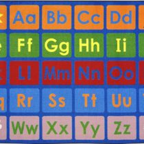 A child rug with Alphabet in upper and lower case