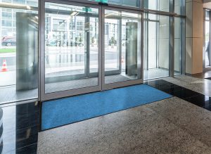 WaterHog Diamond in place office classic border medium blue website